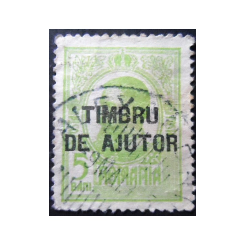 Selo postal da Romênia de 1915 Carol I of Romania Overprinted 5