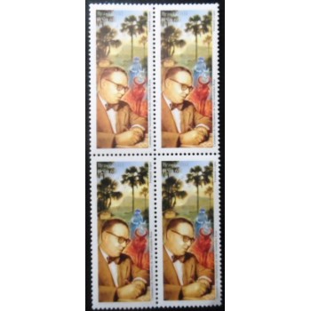 Quadra de selos postais do Brasil de 2008 Guimarães Rosa