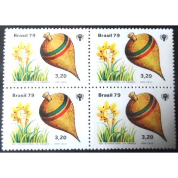 Quadra de selos postais do Brasil de - 1979 Pião M