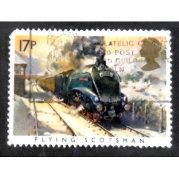 Selo postal do Reino Unido de 1985 Flying Scotsman