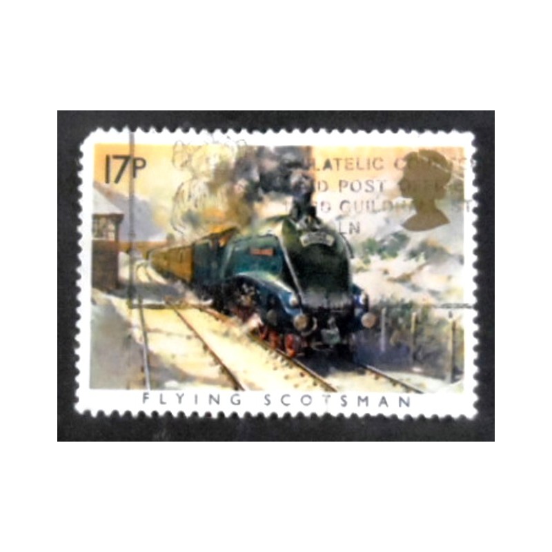 Selo postal do Reino Unido de 1985 Flying Scotsman