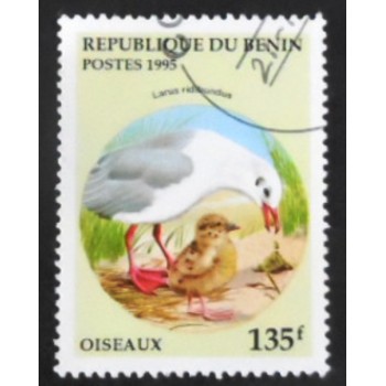 Selo postal do Benin de 1995 Black-headed Gull