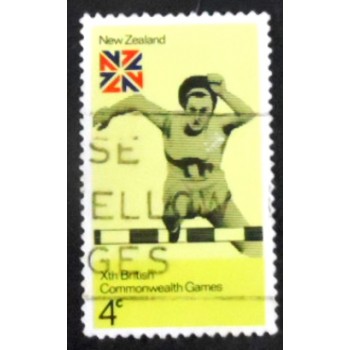 Selo postal da Nova Zelândia de 1974 Hurdling