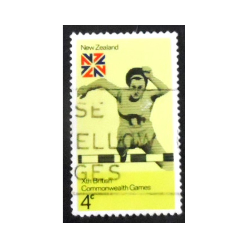 Selo postal da Nova Zelândia de 1974 Hurdling