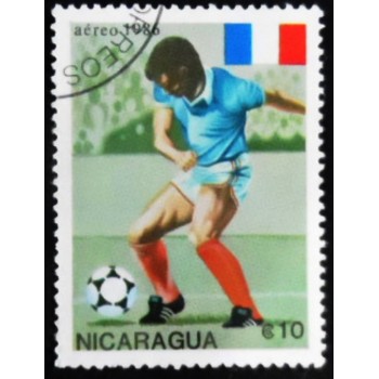 Selo postal da Nicarágua de 1986 France