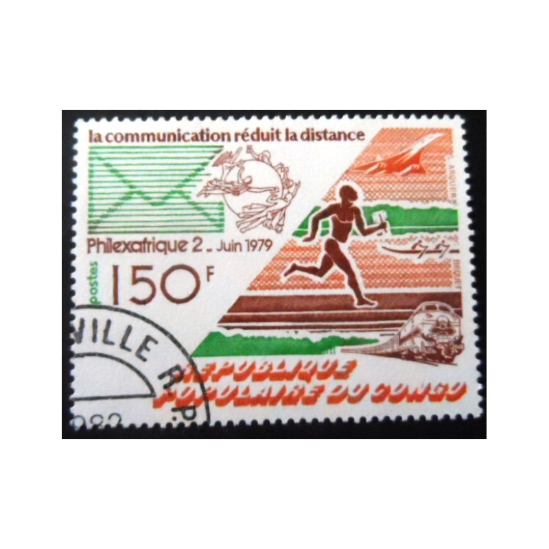 Selo postal da Rep. do Congo de 1979 Letter