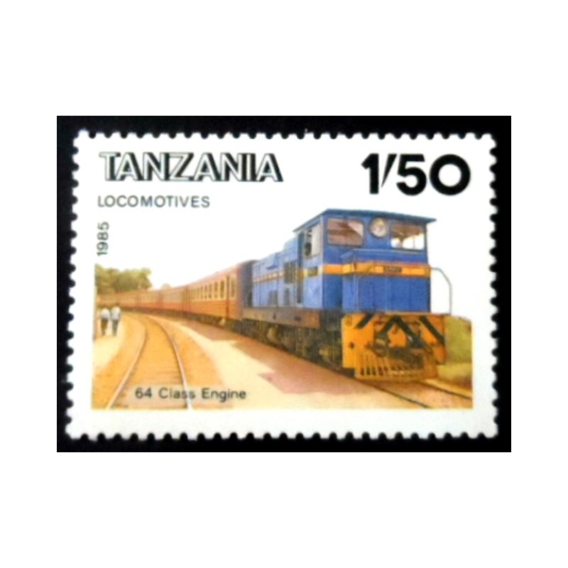 Selo postal da Tanzânia de 1985 Class 64 M