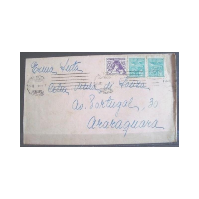 Imagem do envelope Envelope Circulado em 1937 São Paulo x Araraquara 20