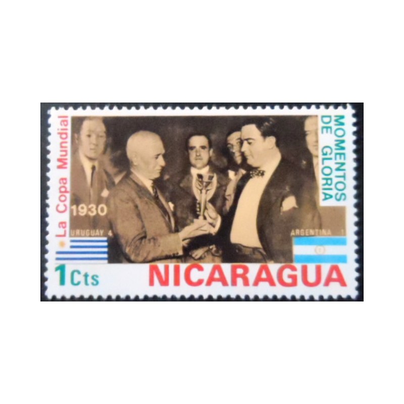 Selo postal da Nicarágua de 1974 FIFA World Cup 1974 M