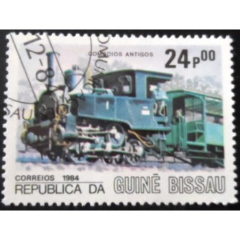 Selo postal da Guiné Bissau de 1984 Achenseebahn