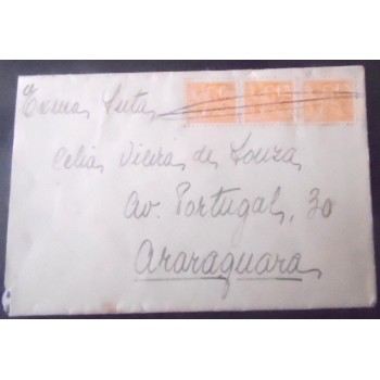 Imagem do envelope circulado em 1937 entre São Paulo x Araraquara 22