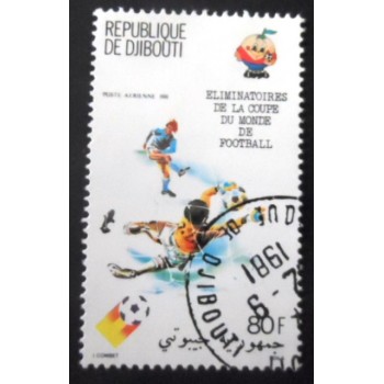 Selo postal de Djibouti de 1981 Players