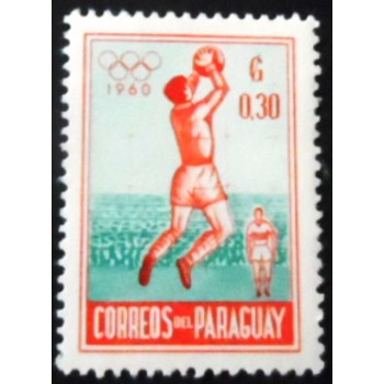 Selo postal do Paraguai de 1960 Football