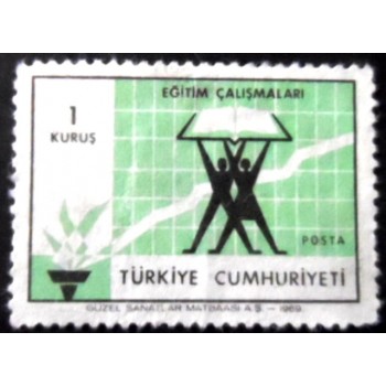 Selo postal da Turquia de 1969 Development