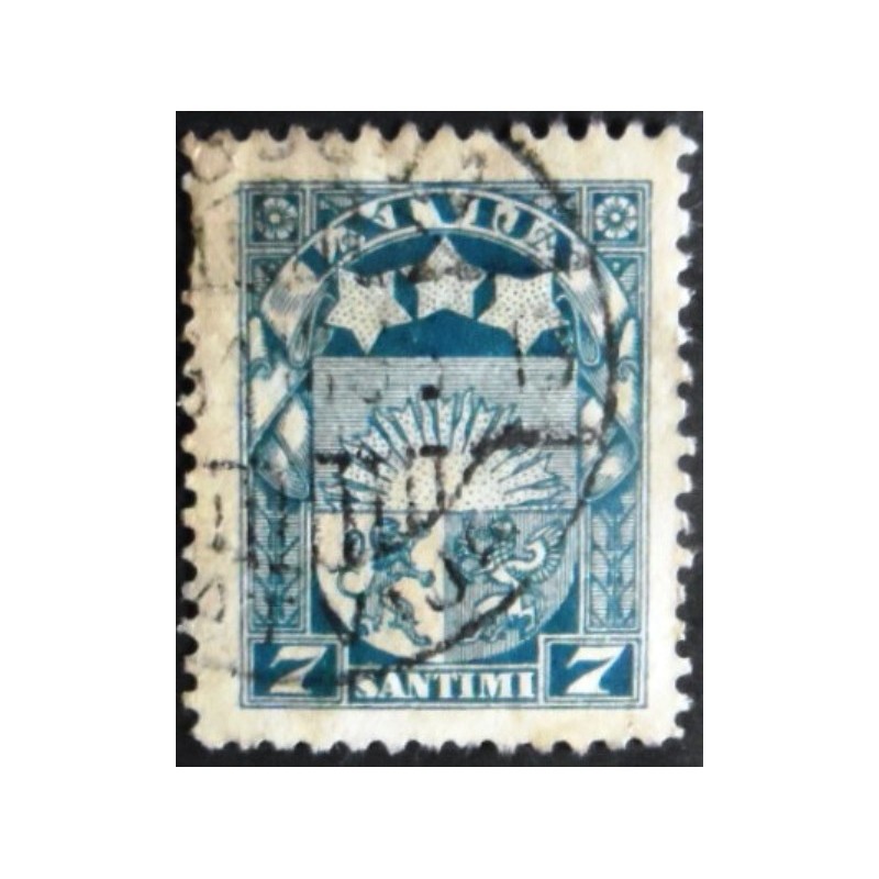 Selo postal da Letônia de 1931 Latvian Coat of Arms 7
