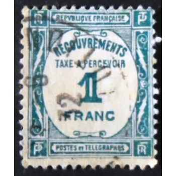Selo postal da França de 1931 Tax to be collected 1