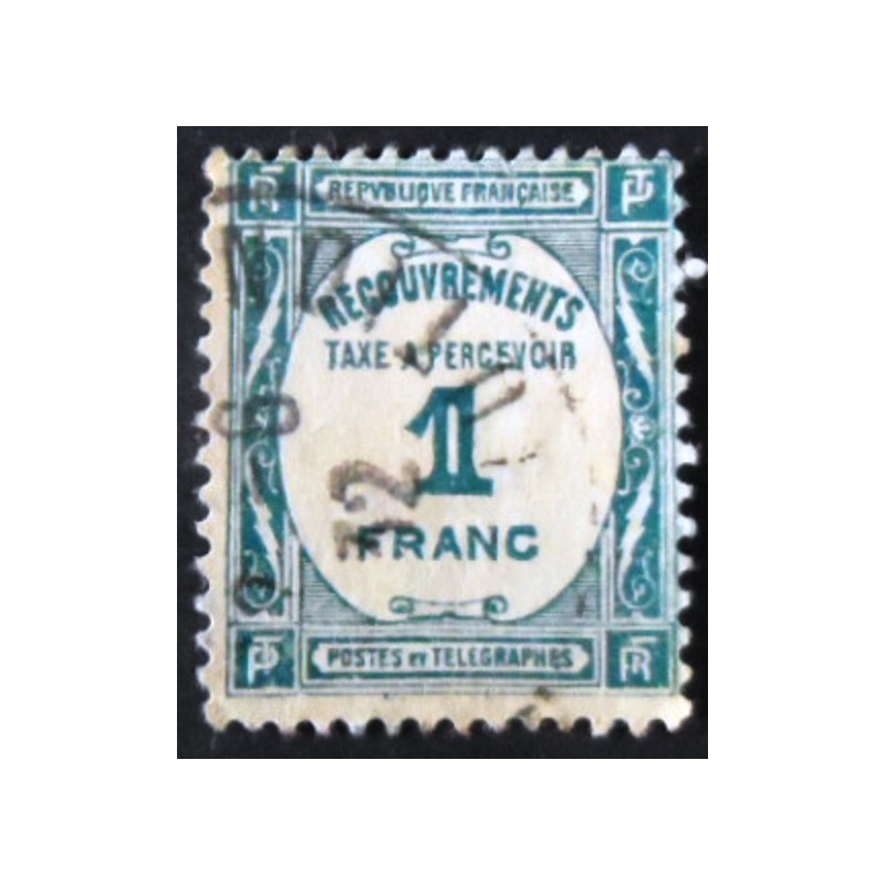 Selo postal da França de 1931 Tax to be collected 1