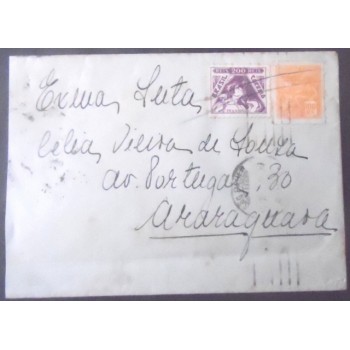 Imagem do Envelope circulado em 1937 entre São Paulo x Araraquara 24