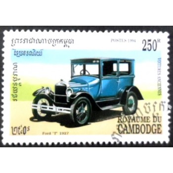 Selo postal do Cambodja de 1994 Ford model T 1927