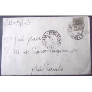 Imagem do envelope circulado em 1937 entre Araraquara x São Paulo 26