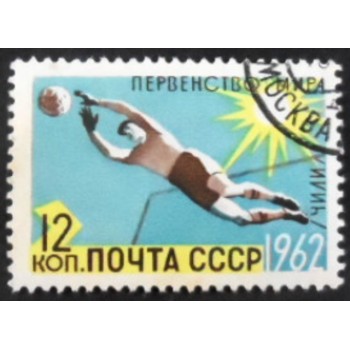 Selo postal da União Soviética de 1962 Football