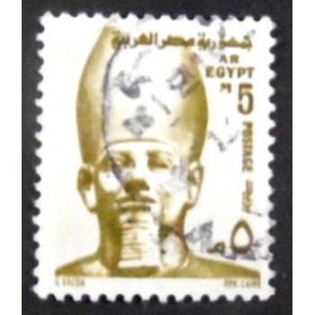 Imagem similar á do selo postal do Egito de 1976 Ramses II U X