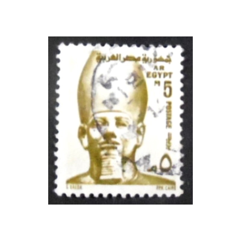 Imagem similar á do selo postal do Egito de 1976 Ramses II U X