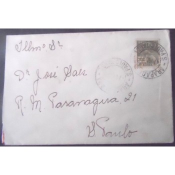 Imagem do envelope circulado em 1937 entre Araraquara x São Paulo 27