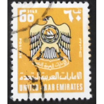 Selo postal dos Emirados Árabes de 1977 Coat of Arms 55