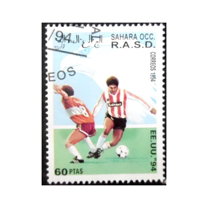 Selo postal (cinderela) do Sahara de 1994 Soccer