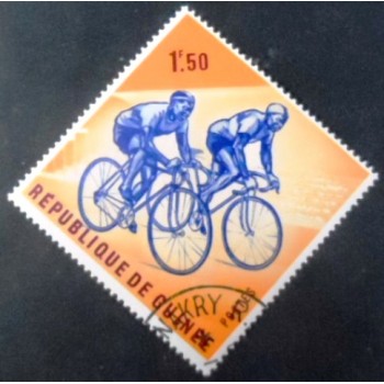 Selo postal da Guiné de 1963 Cycling