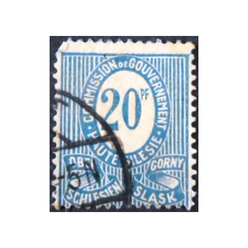 Selo postal da Alta Silésia de 1920 Numerals 20