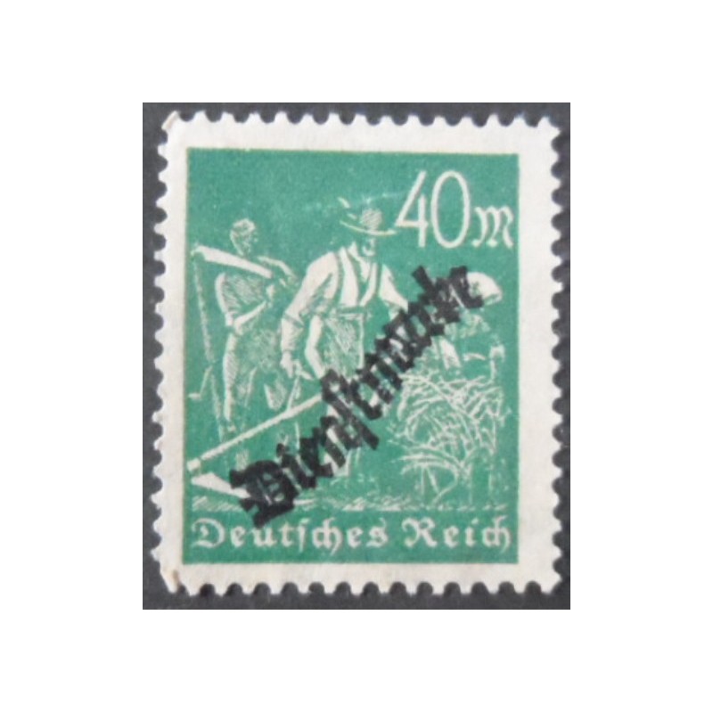 Selo postal da Alemanha Reich de 1923 Official Stamp 40