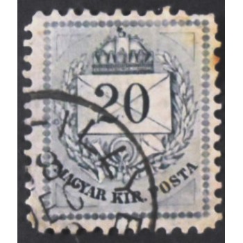 Selo postal da Hungria de 1900 Letter coloured cipher