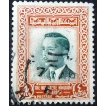 Selo postal da Jordânia de 1956 King Hussein II 4