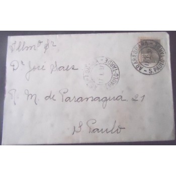 Imagem do envelope circulado em 17.01.1937 entre Araraquara - SP e São Paulo - SP 29