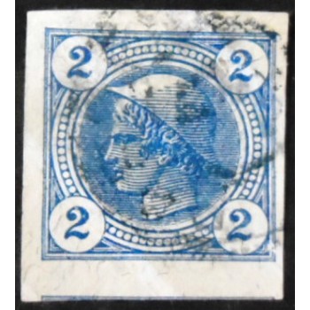 Selo postal da Áustria de 1902 Mercury 2