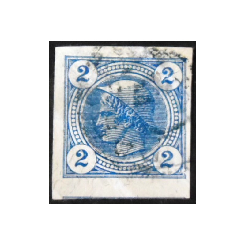 Selo postal da Áustria de 1902 Mercury 2