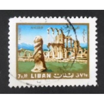 Selo postal do Líbano de 1966 Anjar U