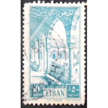 Selo postal do Líbano de 1954 Gallery in Beit-et-Din Palace U