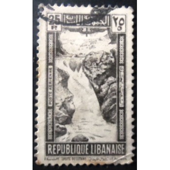 Selo postal do Líbano de 1945 Fall of Litani 25