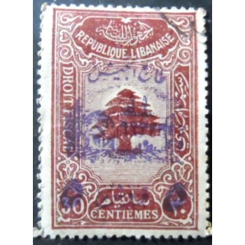 Selo postal do Líbano de 1945 Tax for the Lebanese Army