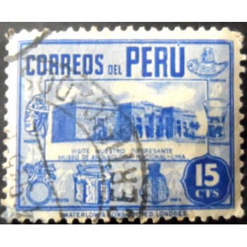 Selo postal Peru 1938 Archaeological Museum