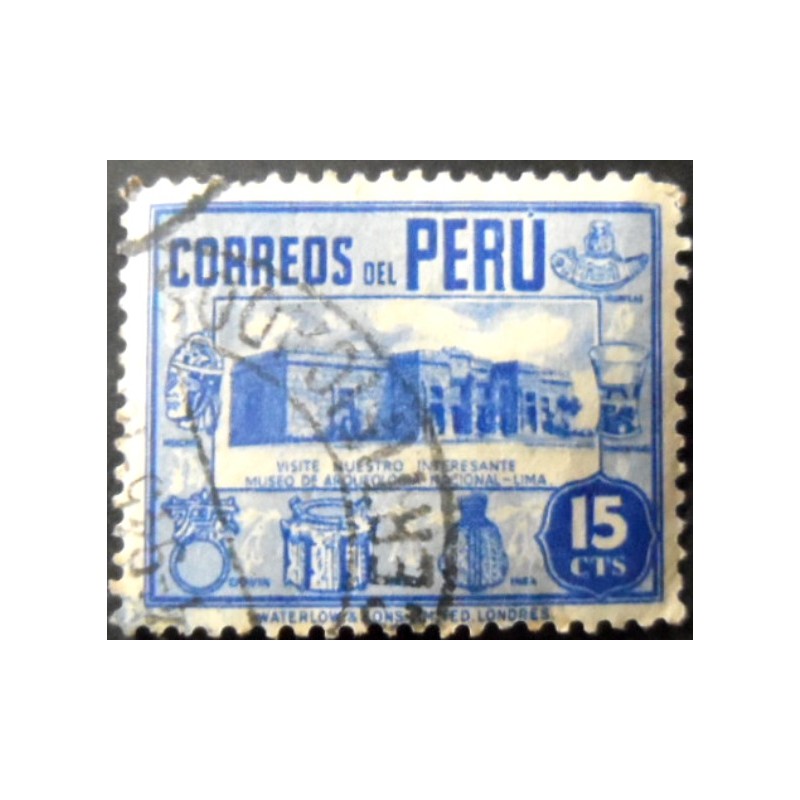 Selo postal Peru 1938 Archaeological Museum