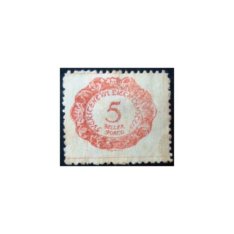 Selo postal de Liechtenstein de 1920 Figues 5