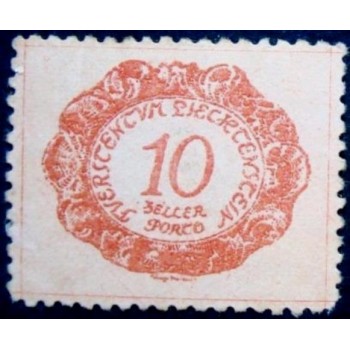 Selo postal de Liechtenstein de 1920 Figues 10