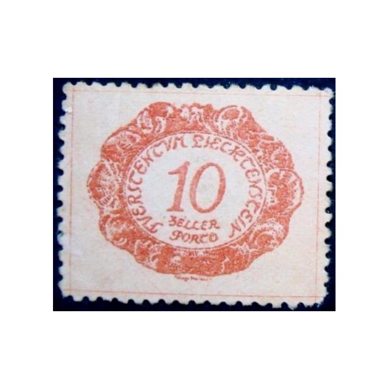 Selo postal de Liechtenstein de 1920 Figues 10