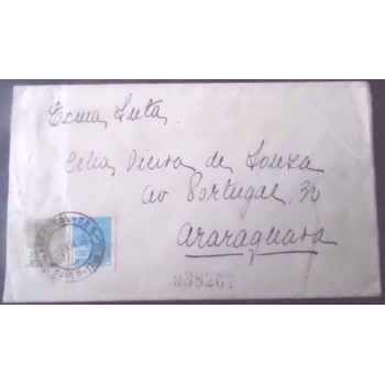 Imagem do Envelope circulado em 1937 entre São Paulo x Araraquara 34