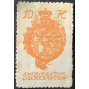 Selo postal de Liechtenstein de 1920 Landammänner 10