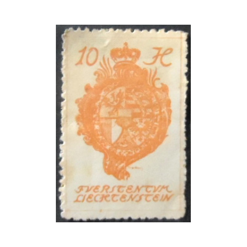 Selo postal de Liechtenstein de 1920 Landammänner 10